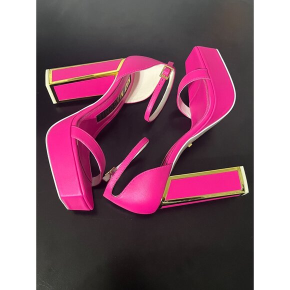 KAT MACONIE Missy Heels Platform Ankle Strap in Fuchsia size US 8 - Picture 12 of 13